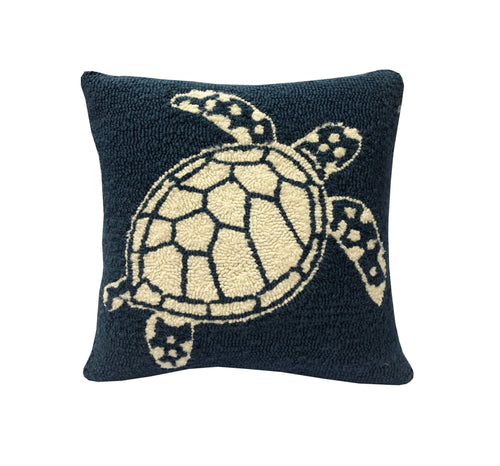 Multi Turtle Indigo Rug/Doormat/Pillow