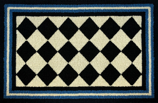 Harlequin Blue Border