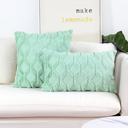 Pack of 2 One 18"x18" with a matching color of one 12"x20" Square and rectangle combo set throw pillow covers with inserts