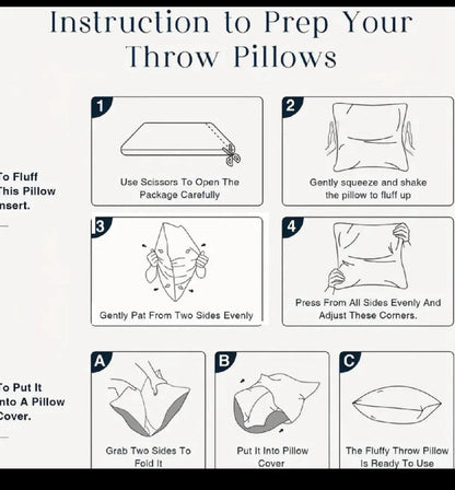 4pcs Throw Pillow Inserts, Square Cushion Inner Soft Fluffy Plump Stuffer Cushion Pillow Core White Pillow Inserts Christmas Decor Halloween Decor Bed Sofa Home Decor