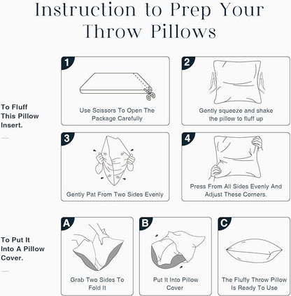 4pcs Throw Pillow Inserts, Square Cushion Inner Soft Fluffy Plump Stuffer Cushion Pillow Core White Pillow Inserts Christmas Decor Halloween Decor Bed Sofa Home Decor