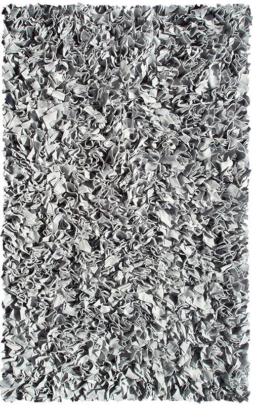 Shaggy Raggy Silver Area Rug