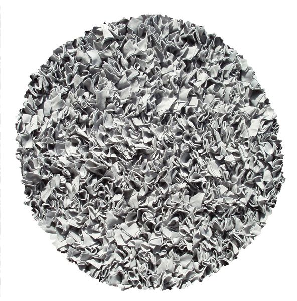 Shaggy Raggy Silver Area Rug