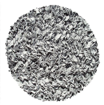 Shaggy Raggy Silver Area Rug