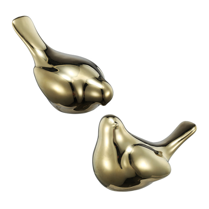 Chirp Bird Accents, Gold (Pair)
