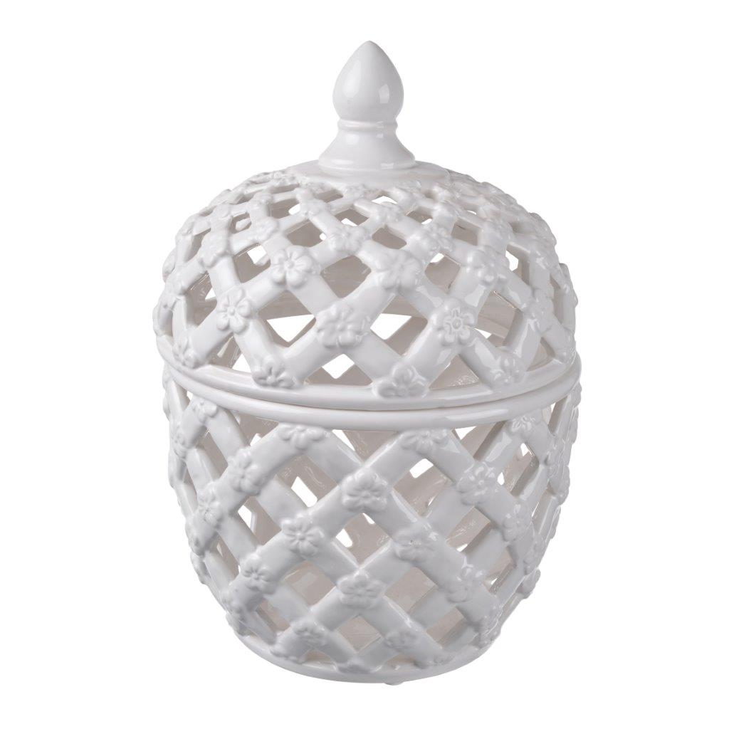 White Lidded Jar