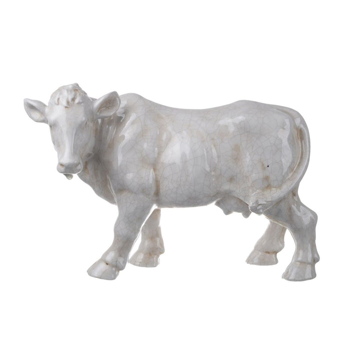 Hector Cow Statuette,White
