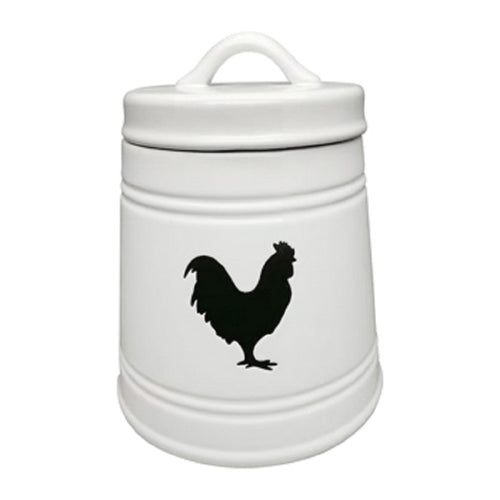 White Rooster Canister