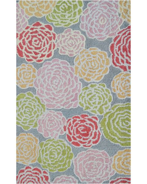 Multi Rose Area Rug