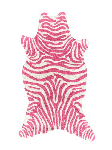 Mini Zebra Pink Area Rug