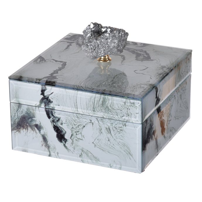 Jewelry Case White Marble , Small
