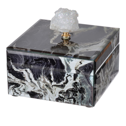 Jewelry Case Black Marble , Small