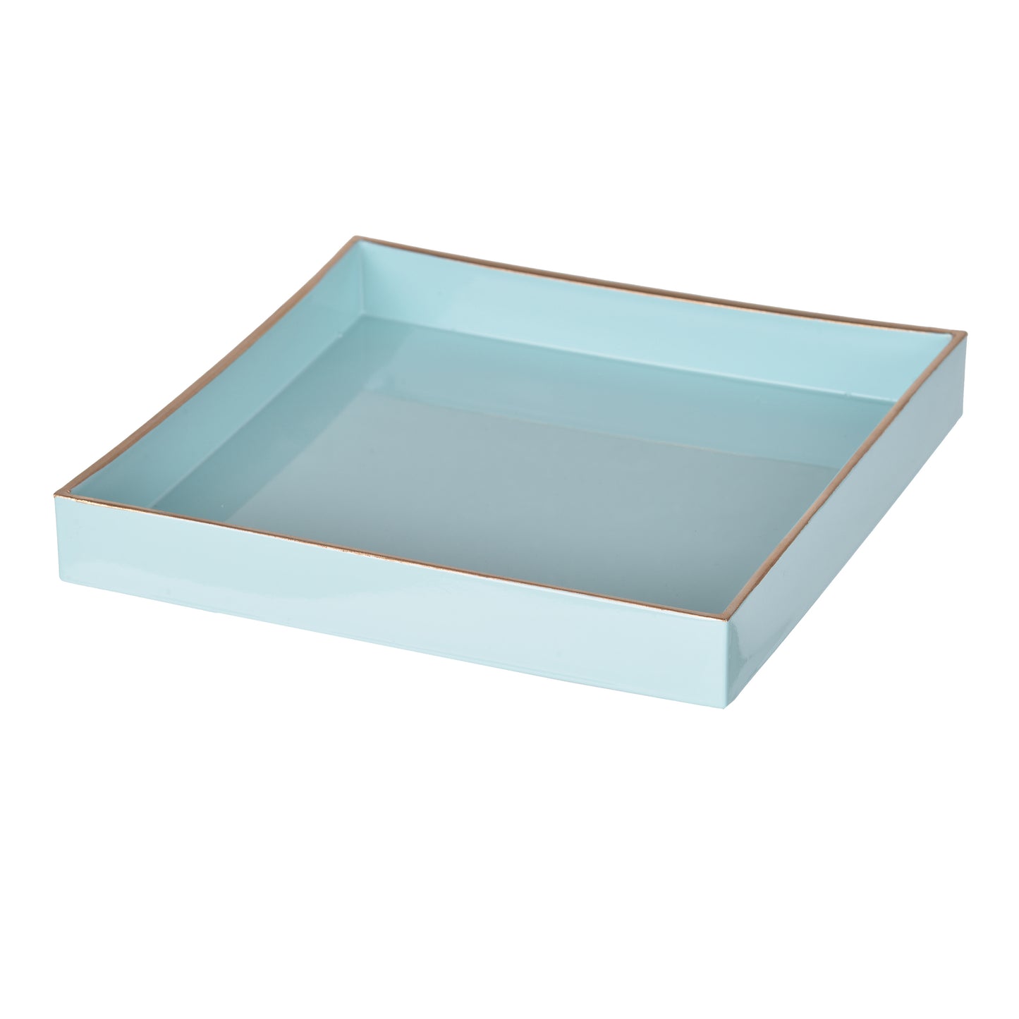 Blue Mimosa Square Tray