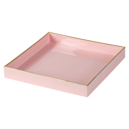 Pink Square Decorative Tray