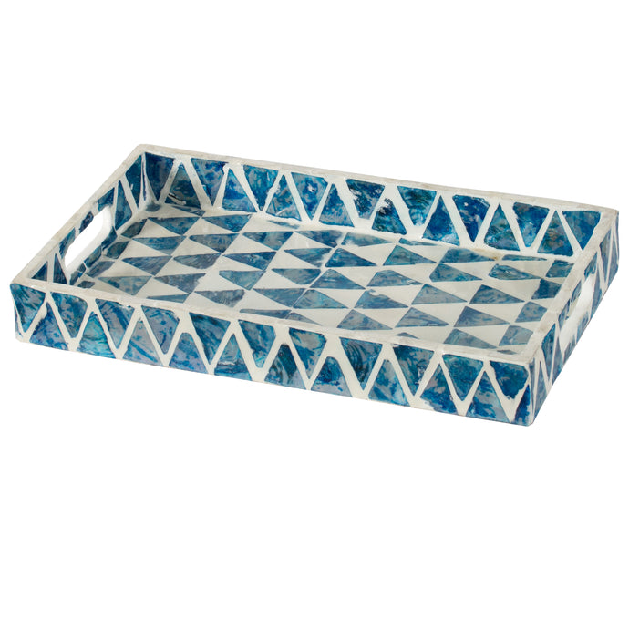 Mosaic Blue Tray