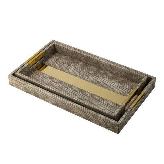 Snake Skin Tray (Set of 2)