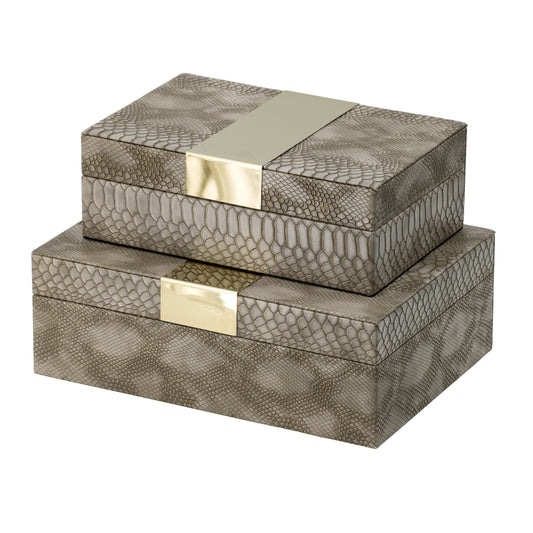 Snake Skin  Box (Set of 2)