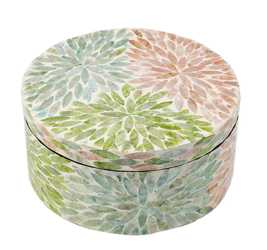 Floral Decorative Round Box