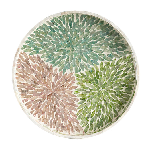 Multicolor Capiz Tray