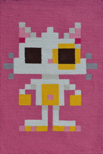 Pixel Cat Area Rug