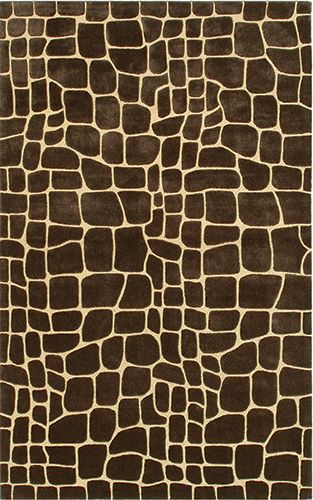 Croc Brown Area Rug