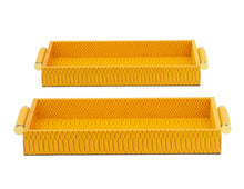 S/2 Yellow  Croc Tray