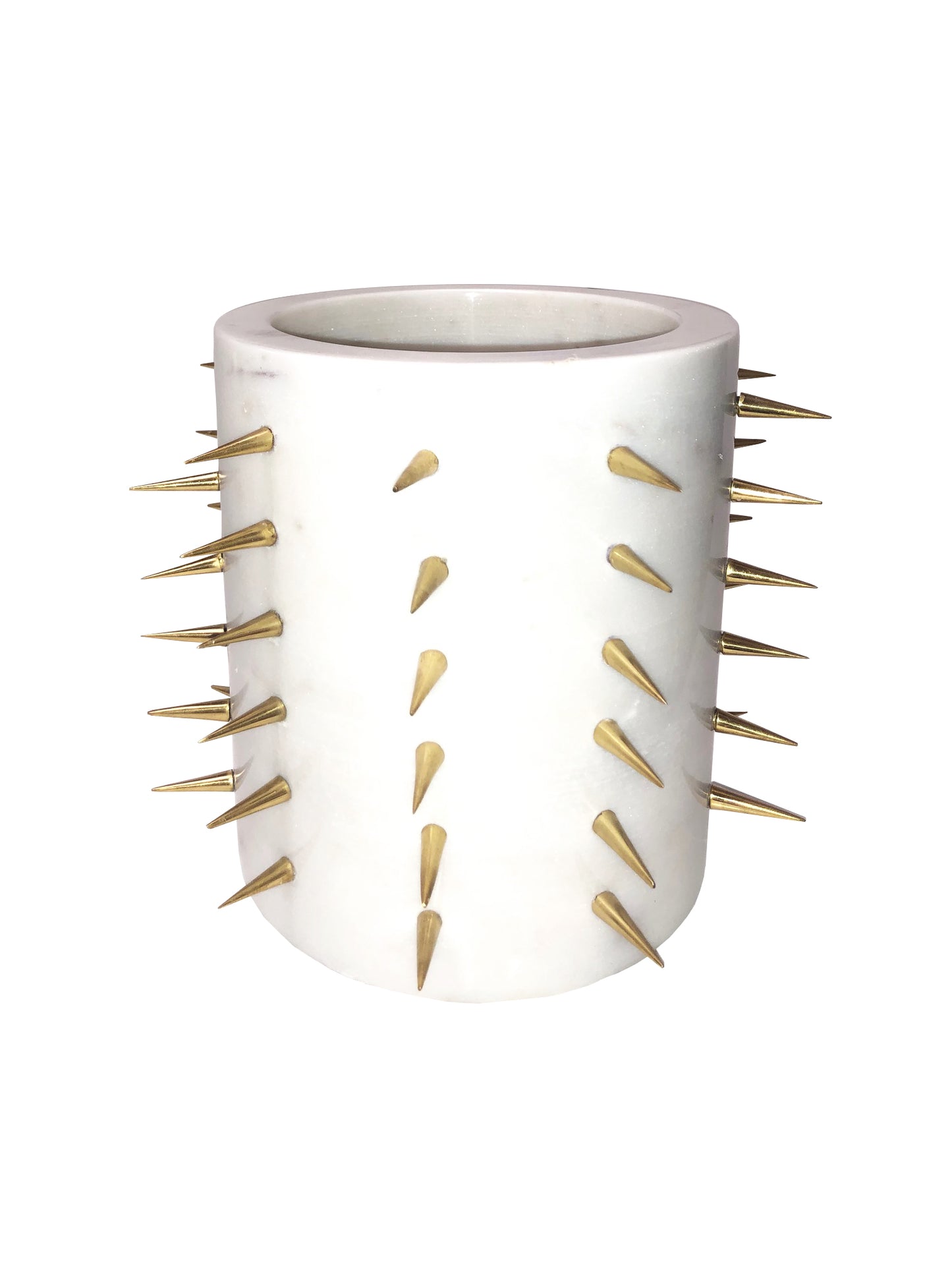 Pantalet Gold Spike Vase White Large