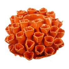 Open Coral Candle Holder - Orange