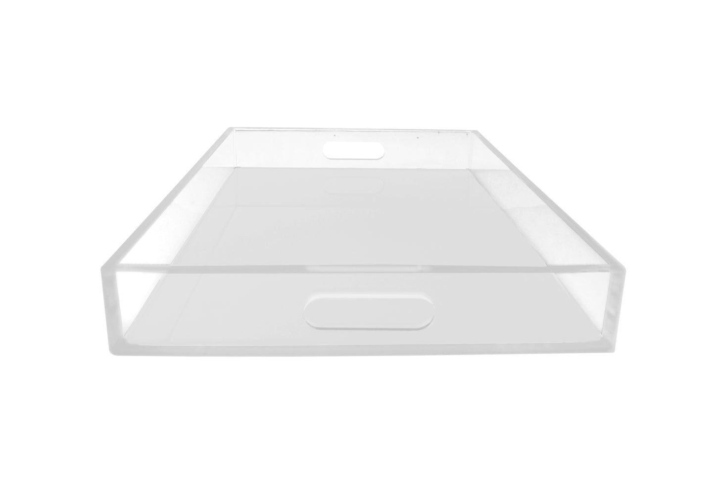 White Sq Lucite Tray