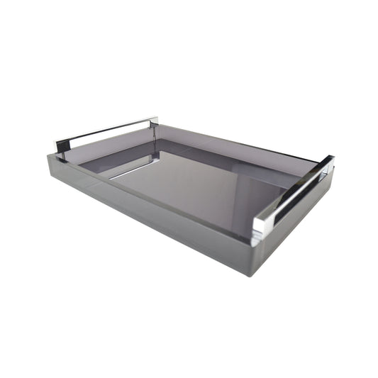 Smoke Black Lucite Tray