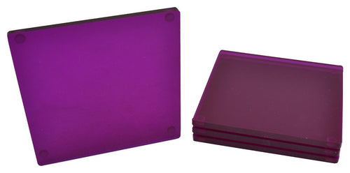 Lucite Purple Coaster ( Set of 4pcs)